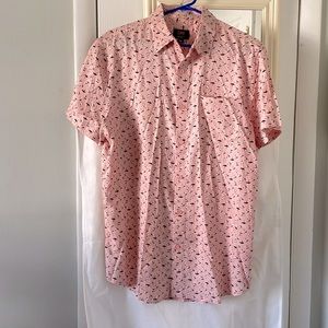 Lee - Bird patterned Button Down Short Sleeved Shirt